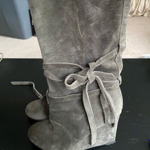 Green Burberry boots